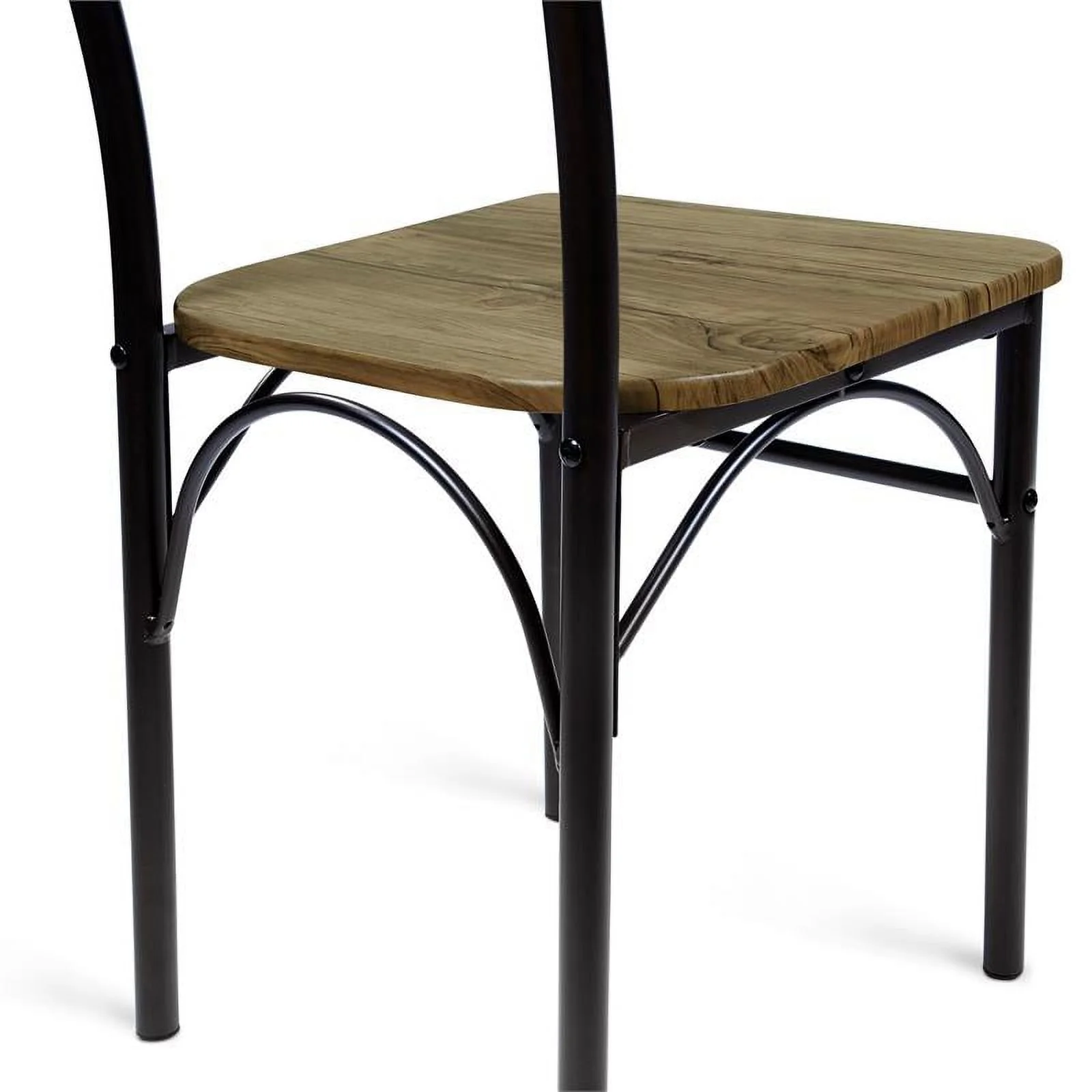 Furniture of America Kelle Transitional Metal 3-Piece Dining Set in Brown