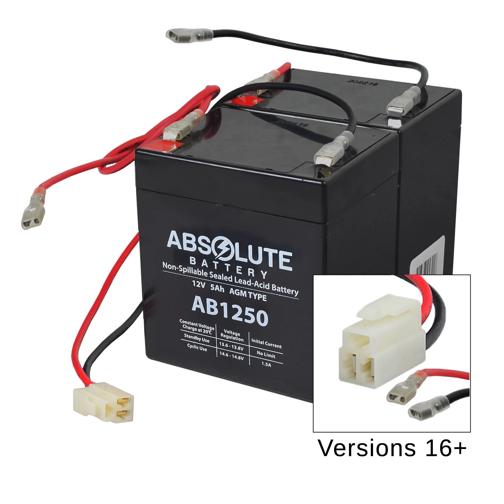 AlveyTech 24 Volt Battery Pack (5 Ah Version 16+) for the Razor E100, Glow, E125 Electric Scooter