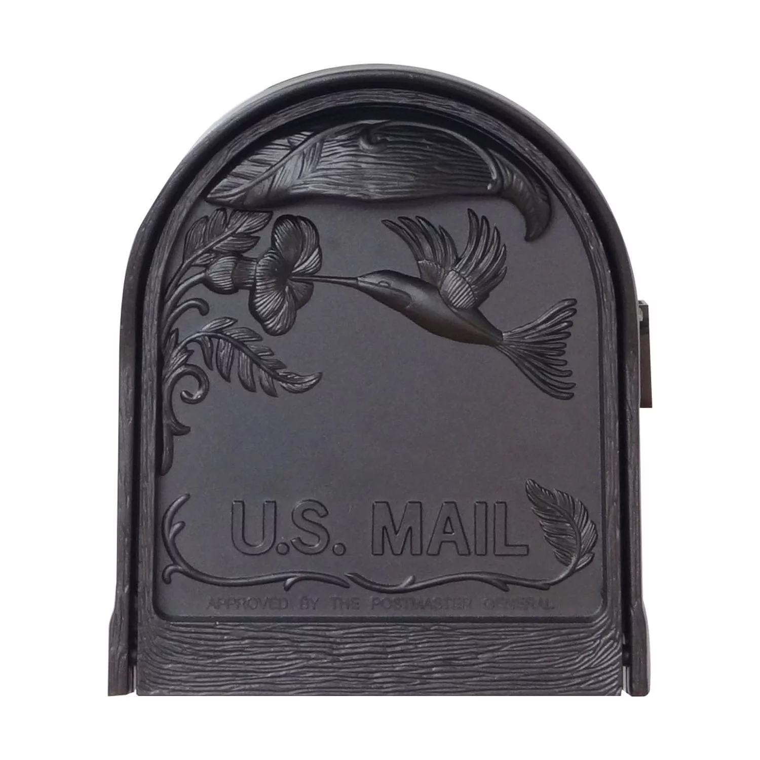 Special Lite Products Hummingbird Curbside Mailbox with Locking Insert and Springfield Mailbox Post with Base