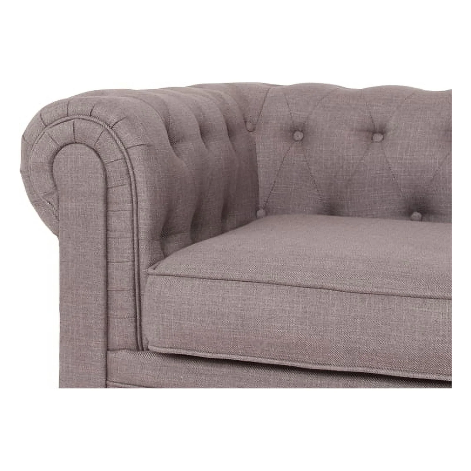 Home Square 2 Piece Set with Living Room Loveseat and Chair in Gray