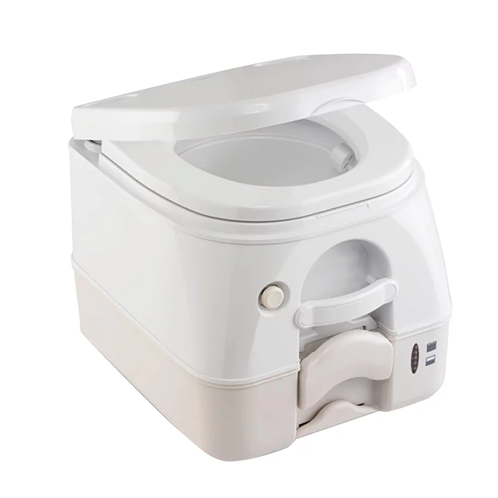 Dometic - 974MSD Portable Toilet 2.6 Gallon - Tan w/Brackets