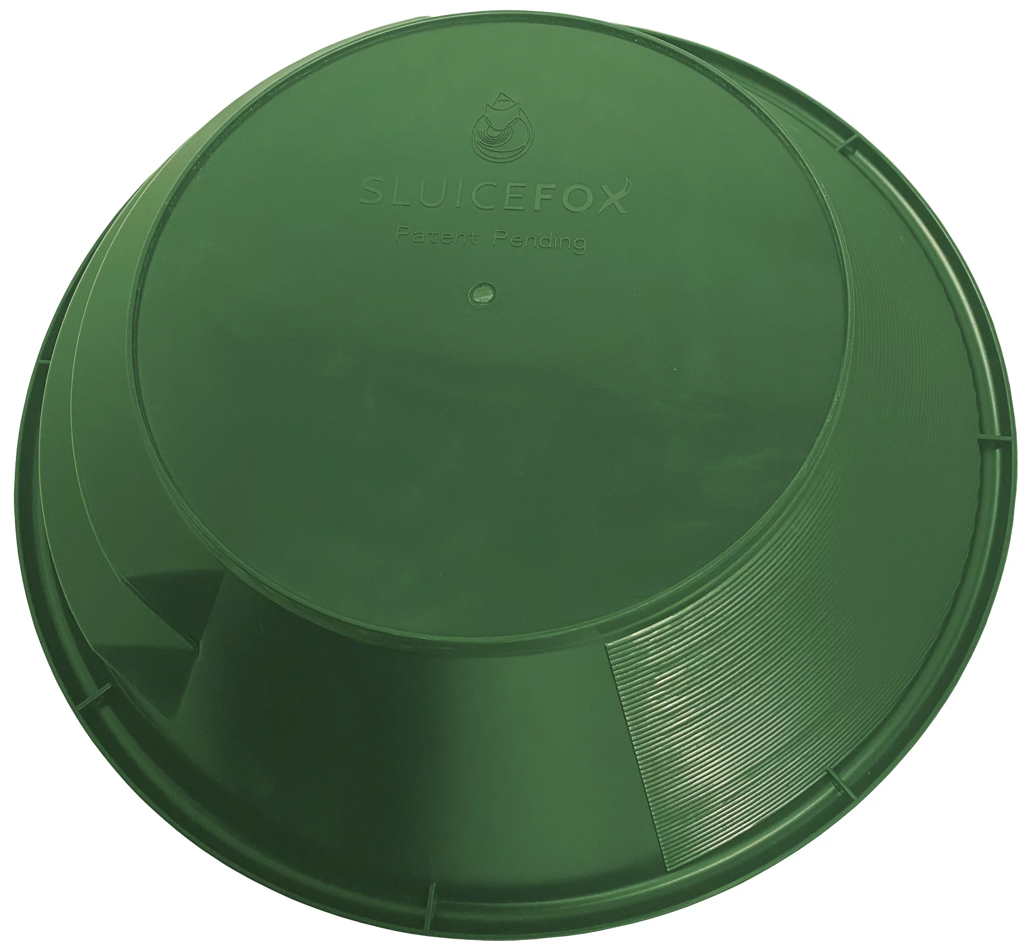 Sluice Fox 9 in Green Dual Riffle Gold Pan w/Snifter Bottle Prospecting Panning Mining