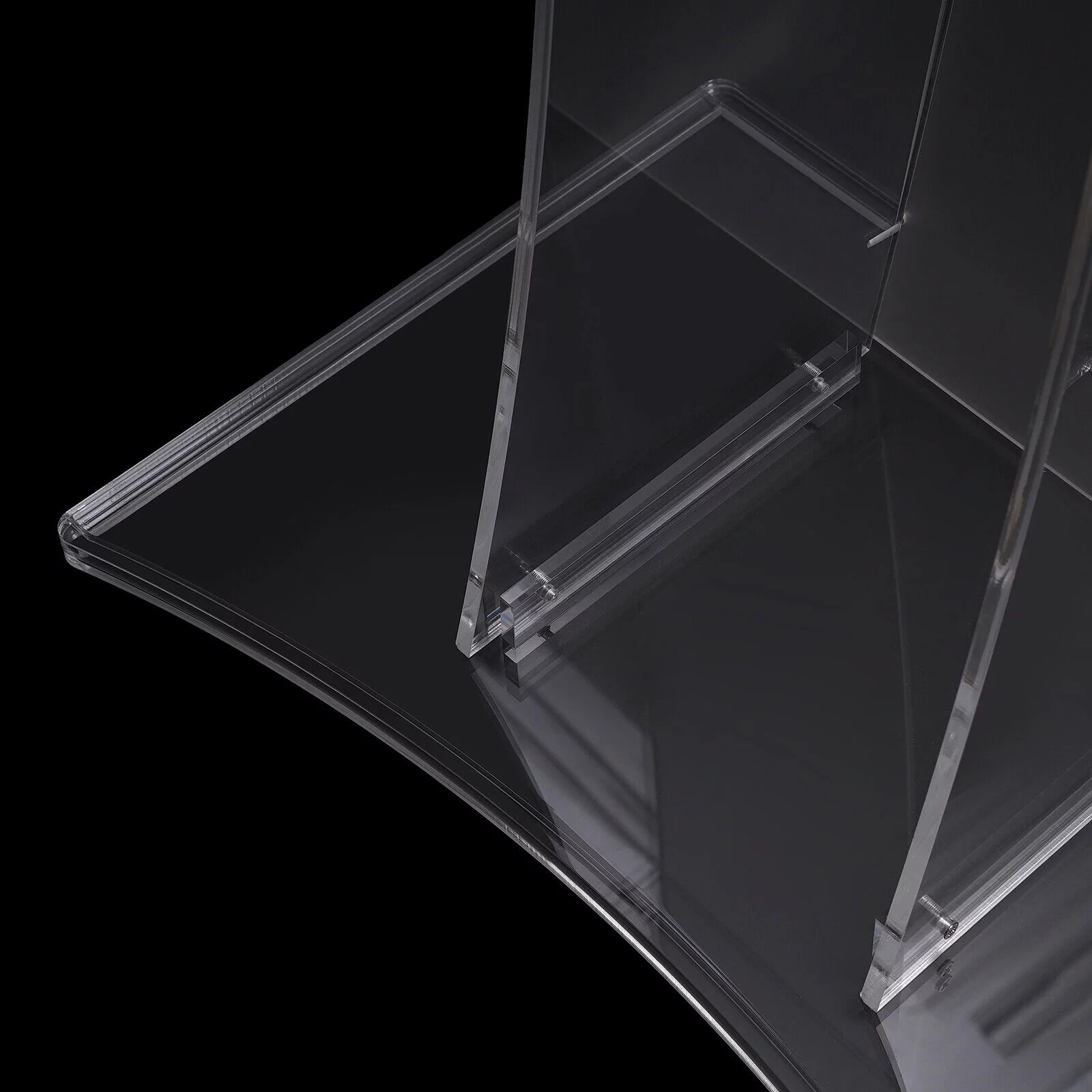 1.15m Height Acrylic Podium Church Pulpit Plexiglass Lectern Debate Podium Conference