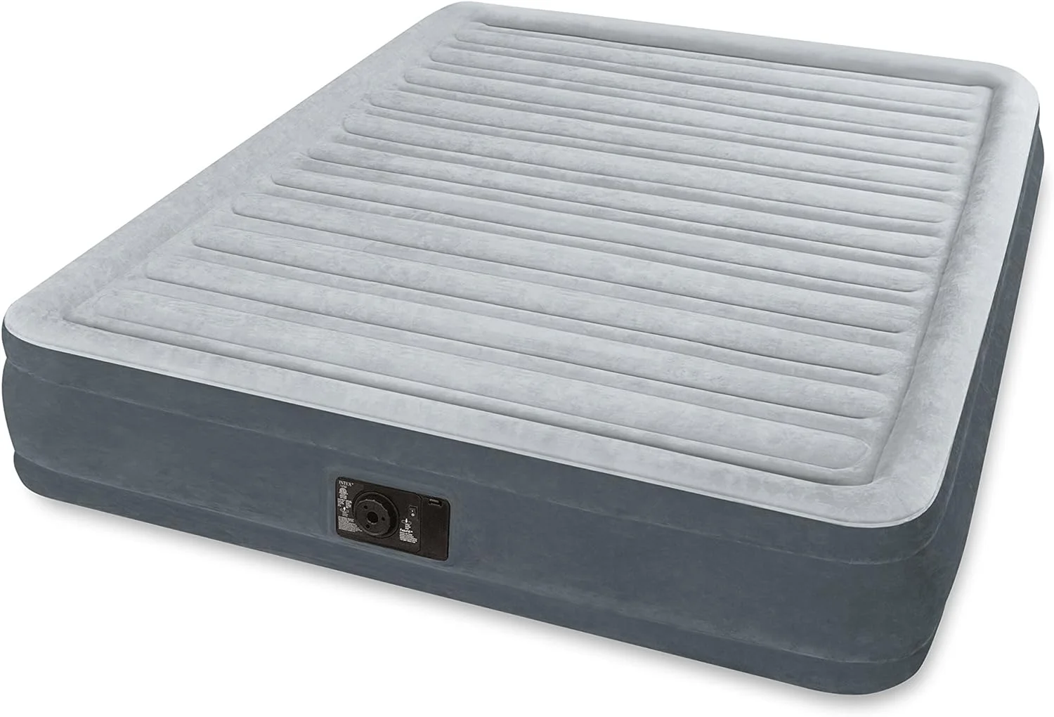 Intex Comfort Plush Mid Rise Dura-Beam Airbed with Built-in Electric Pump, Bed Height 13