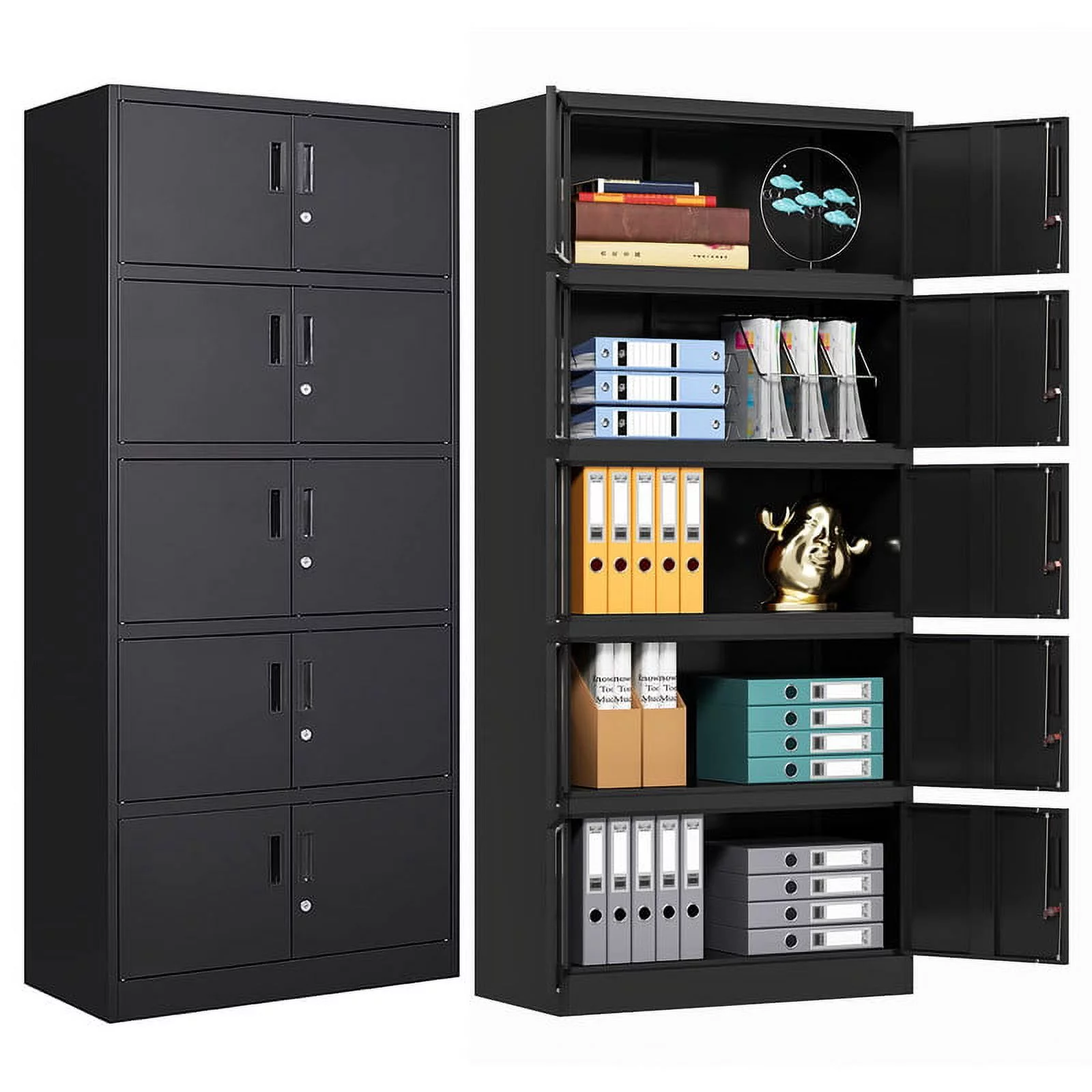 MIIIKO Metal Storage Cabinet with Lock - 71