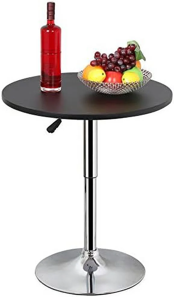 TQNJYGX Modern Round  Table Adjustable Bistro Pub Counter Swivel Cafe Tables