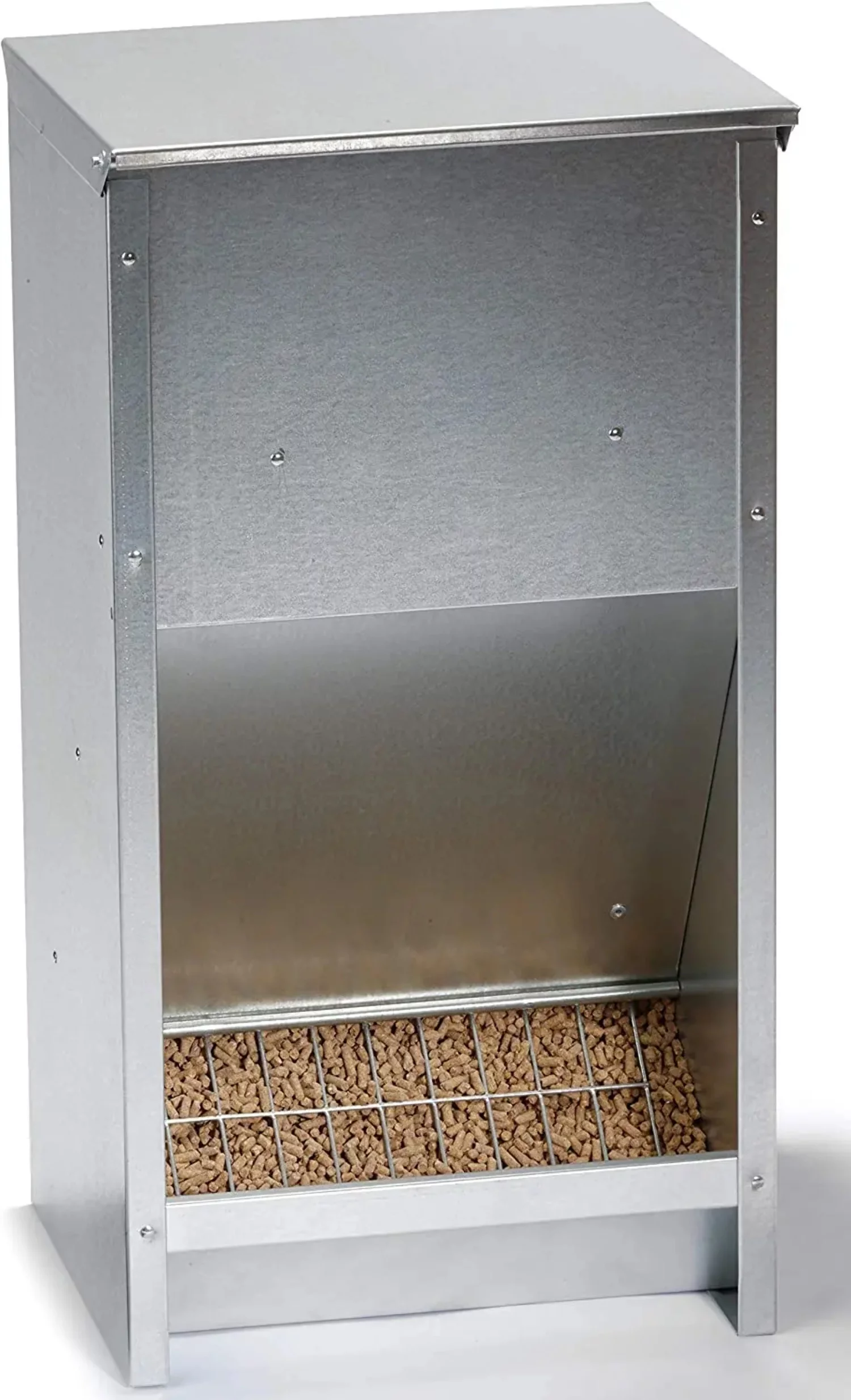 Little Giant Steel Galvanized High Capacity Poultry Feeder Up To 25lbs