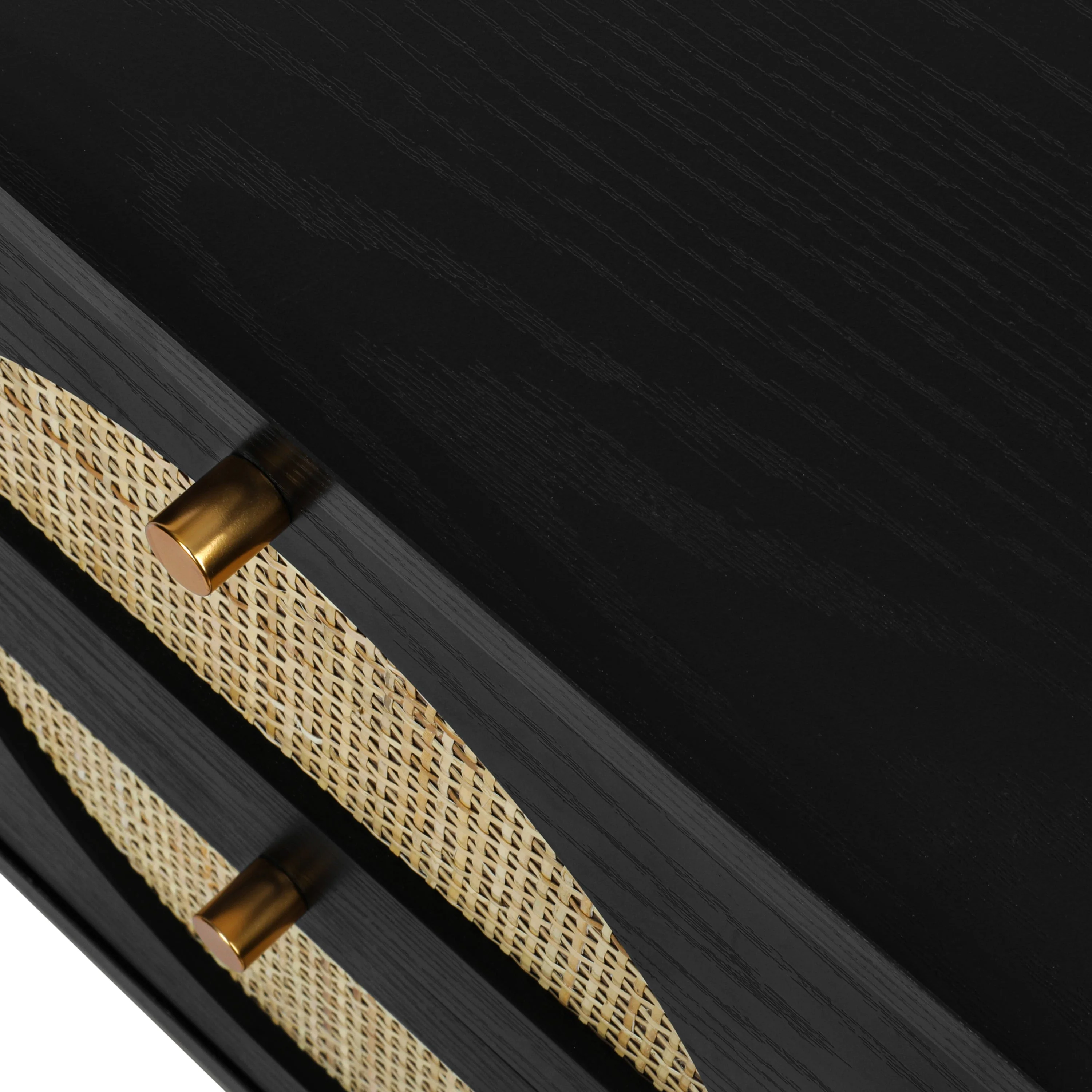 Allen 2 Drawer Nightstand - Black