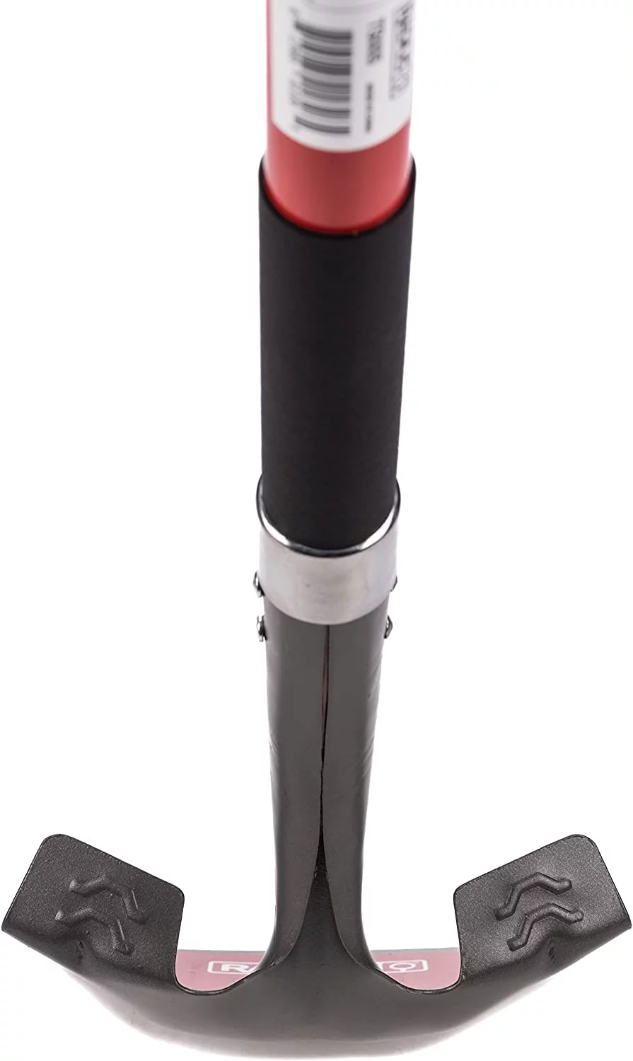 Radius Premium D-Handle Square-Point Shovel, Steel Shaft