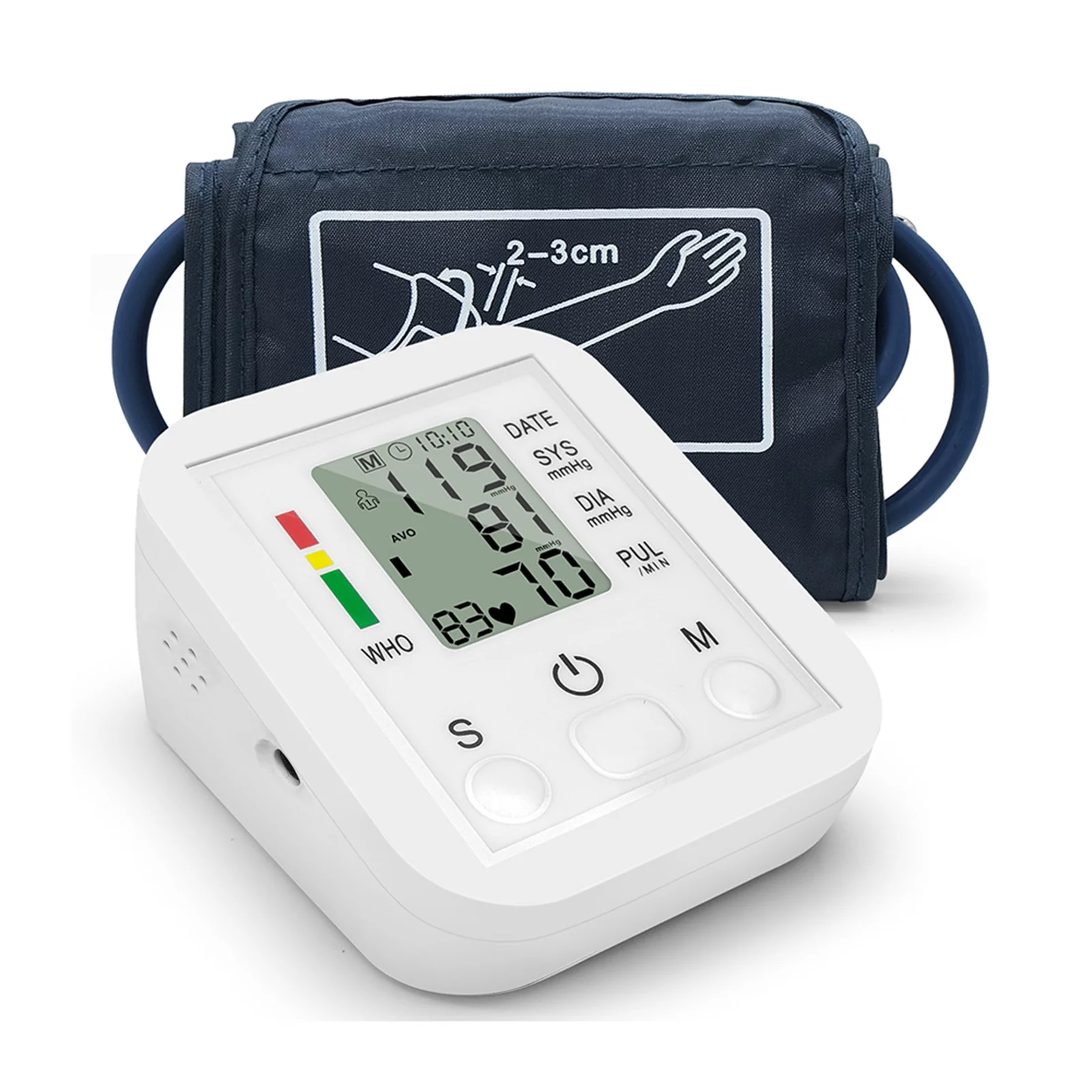 Pinnaco Arm Band Type Sphygmomanometer LCD Display Accurate Measurement Pressure Portable & Household Use