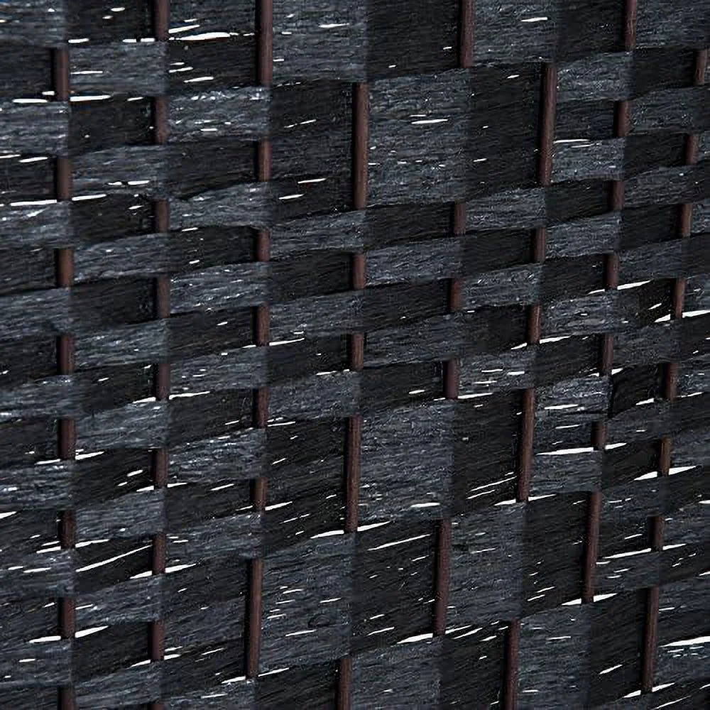 HBBOOMLIFE 6' Tall Wicker Weave 6 Panel Room Divider Privacy Screen - Brown