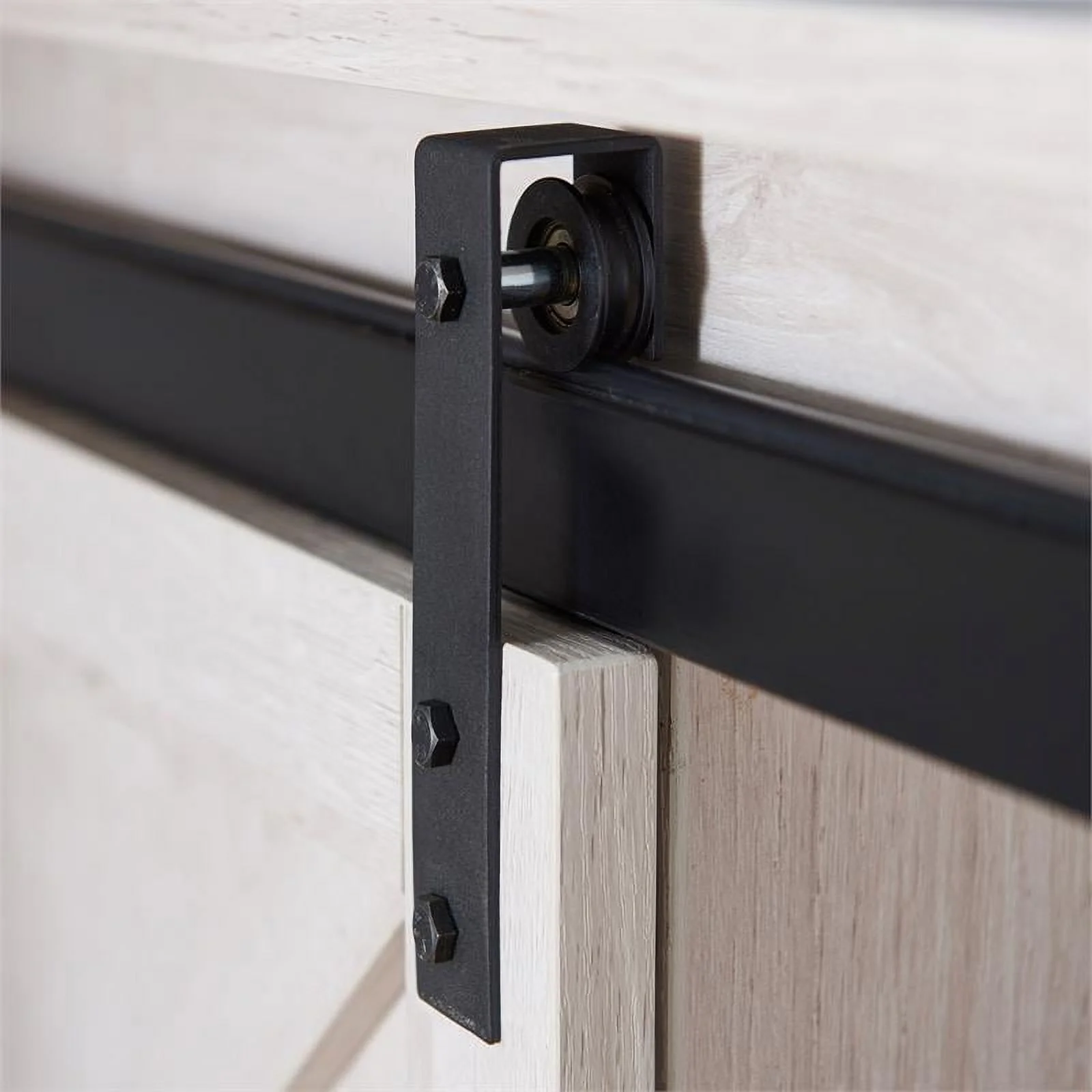 Furniture of America Oppen Transitional Wood L-Shape Desk in White Oak