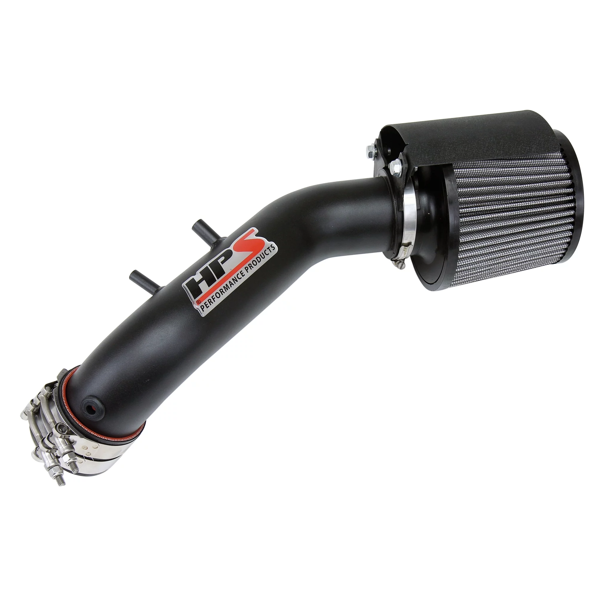 HPS Performance Black Shortram Air Intake with Heat Shield Compatible for 2004-2008 Acura TSX 2.4L 2003-2006 Honda Accord 2.4L, 827-122WB