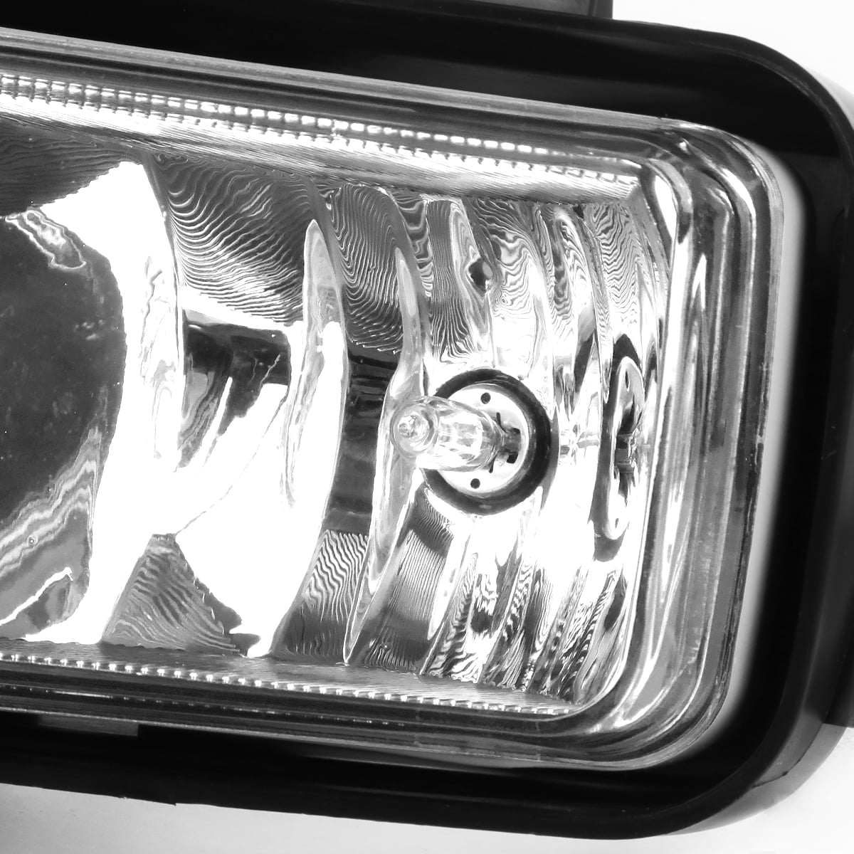 DNA Motoring FL-ZTL-253-CH For 2015 to 2018 Chevy Suburban Tahoe Pair Bumper Driving Fog Light Lamp+Black Bezel+Switch Clear Lens 16 17