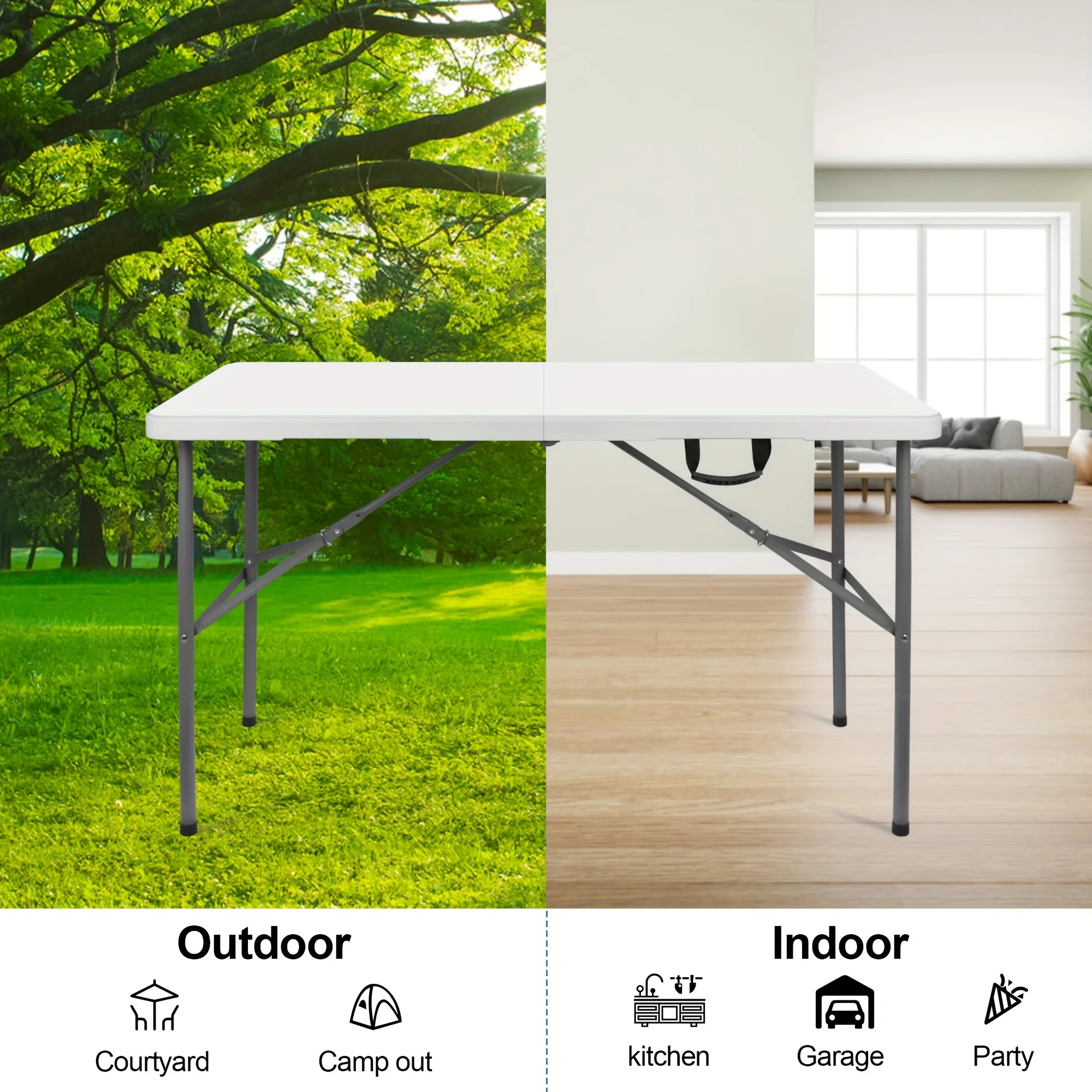 4FT Folding Table Indoor/ Outdoor