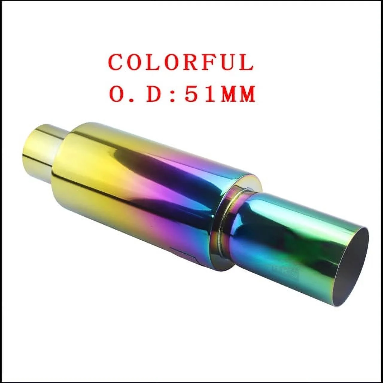 2024 exhaust pipe mufflers tail  High Quality stainless steel Exhaust Systems racing Mufflers 2”2.5”To 3” blue silver