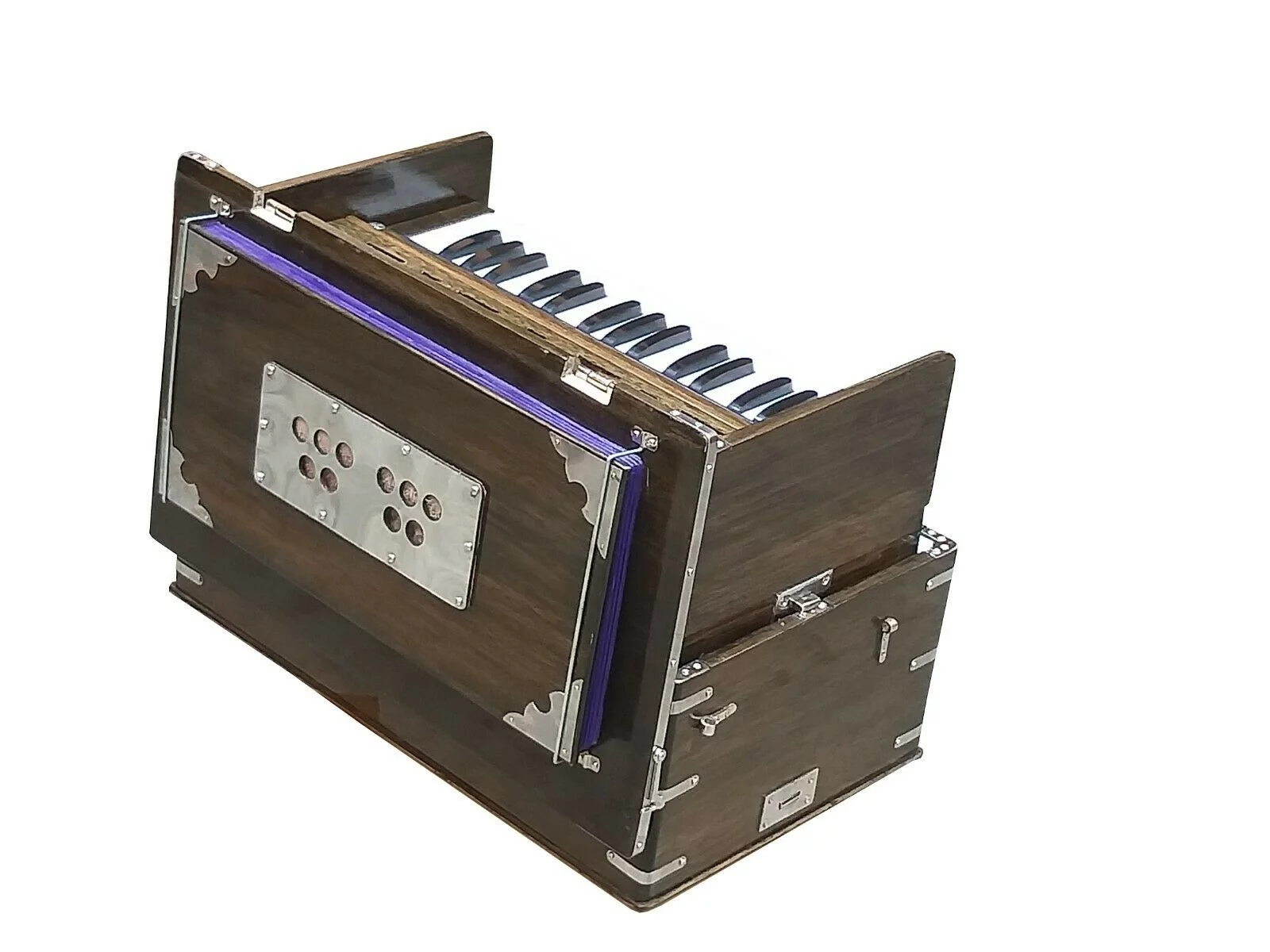 SAFRI HARMONIUM~2 OCTAVE~4 STOPS~DOUBLE REEDS~32 KEYS~TUNED TO 440 Hz~TRAVELER~SUITABLE FOR BHAJAN,KIRTAN,YOGA