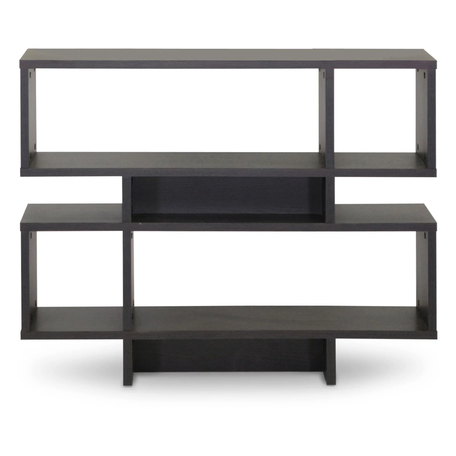 Baxton Studio Cassidy 4-level Bookshelf in Espresso