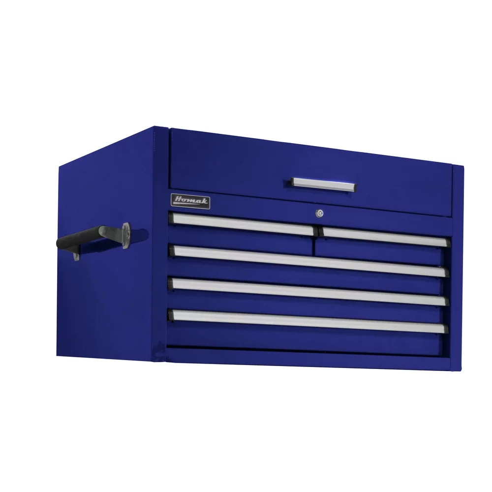 Homak  36 in. Pro 2 5-Drawer Top Chest, Blue