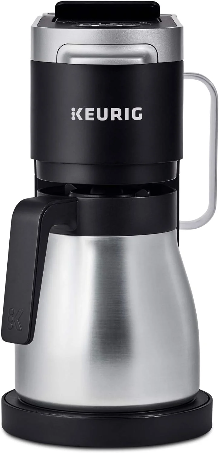 Keurig K-Duo Plus Thermal Carafe, Exclusively Compatible with Keurig K-Duo Plus Coffee Maker, Replacement Part Only, Stainless Steel,Silver Finish