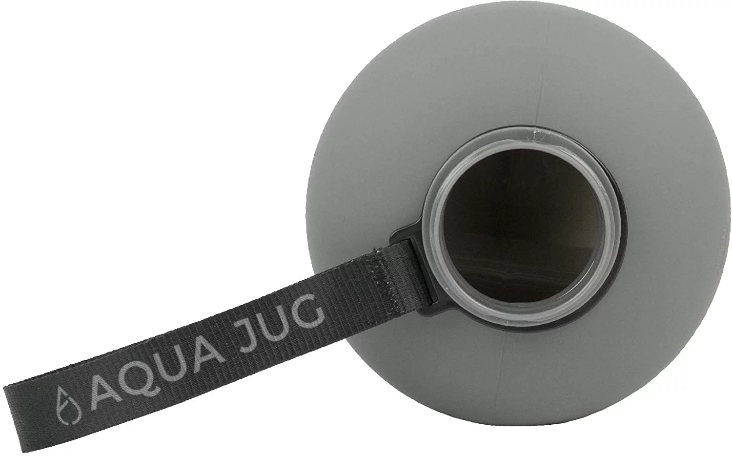 Aqua Jug Big Water Bottle, Dishwasher Safe BPA Free Drinking Water, Smoke Gray 2.2L, Great for Gym Fitness Workout Sports Hiking and more