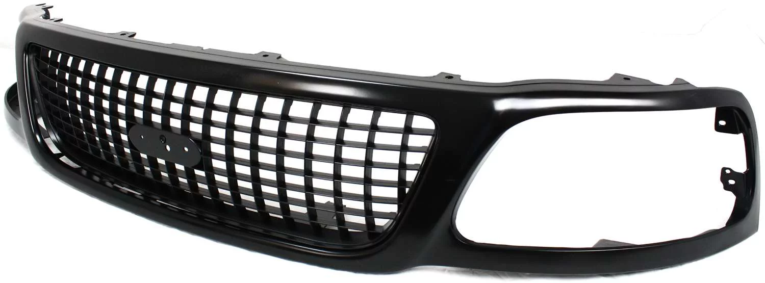 Grille Assembly Compatible with FORD EXPEDITION 1999-2002 Plastic Painted-Gray Eddie Bauer Model