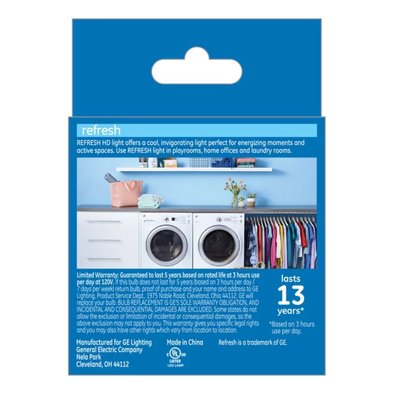 GE Refresh A15 E26 (Medium) LED Bulb Daylight 60 Watt Equivalence 2 pk
