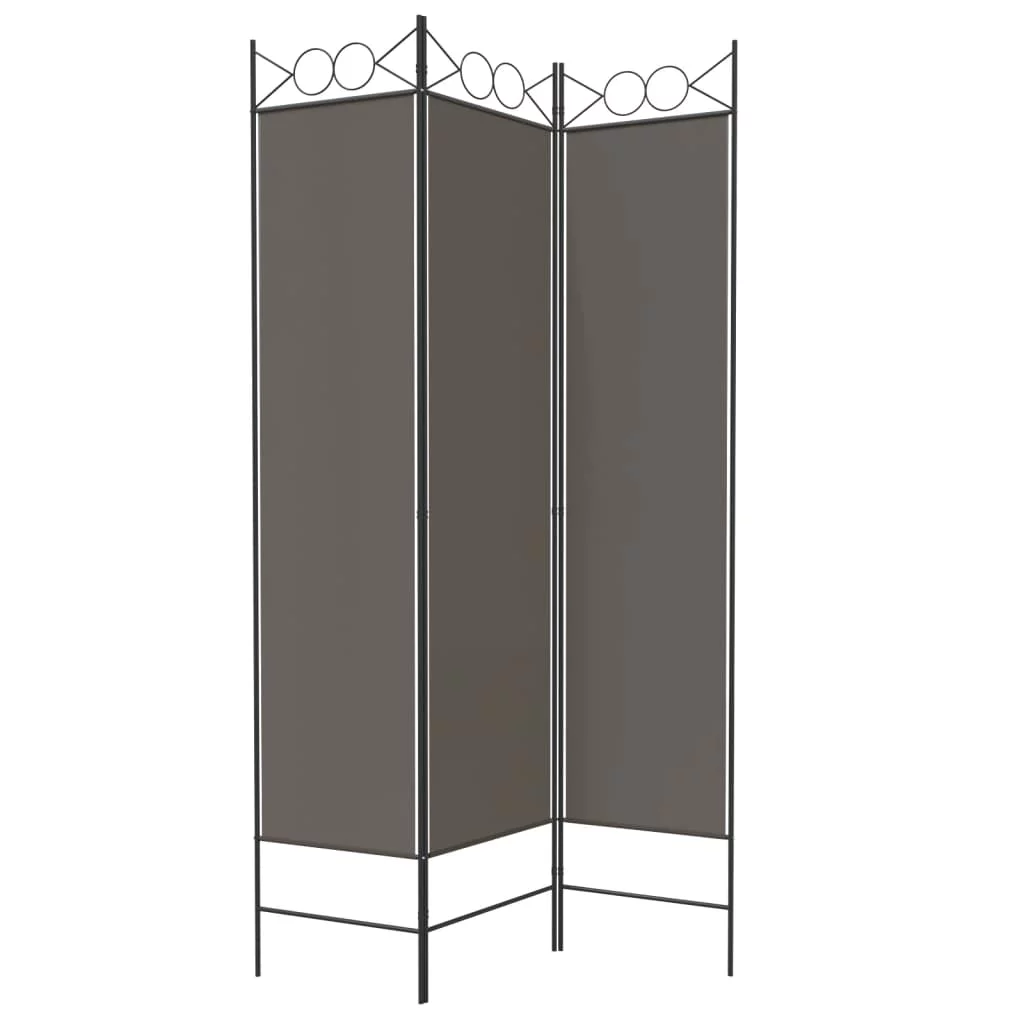 Anself 3-Panel Room Divider Anthracite 47.2