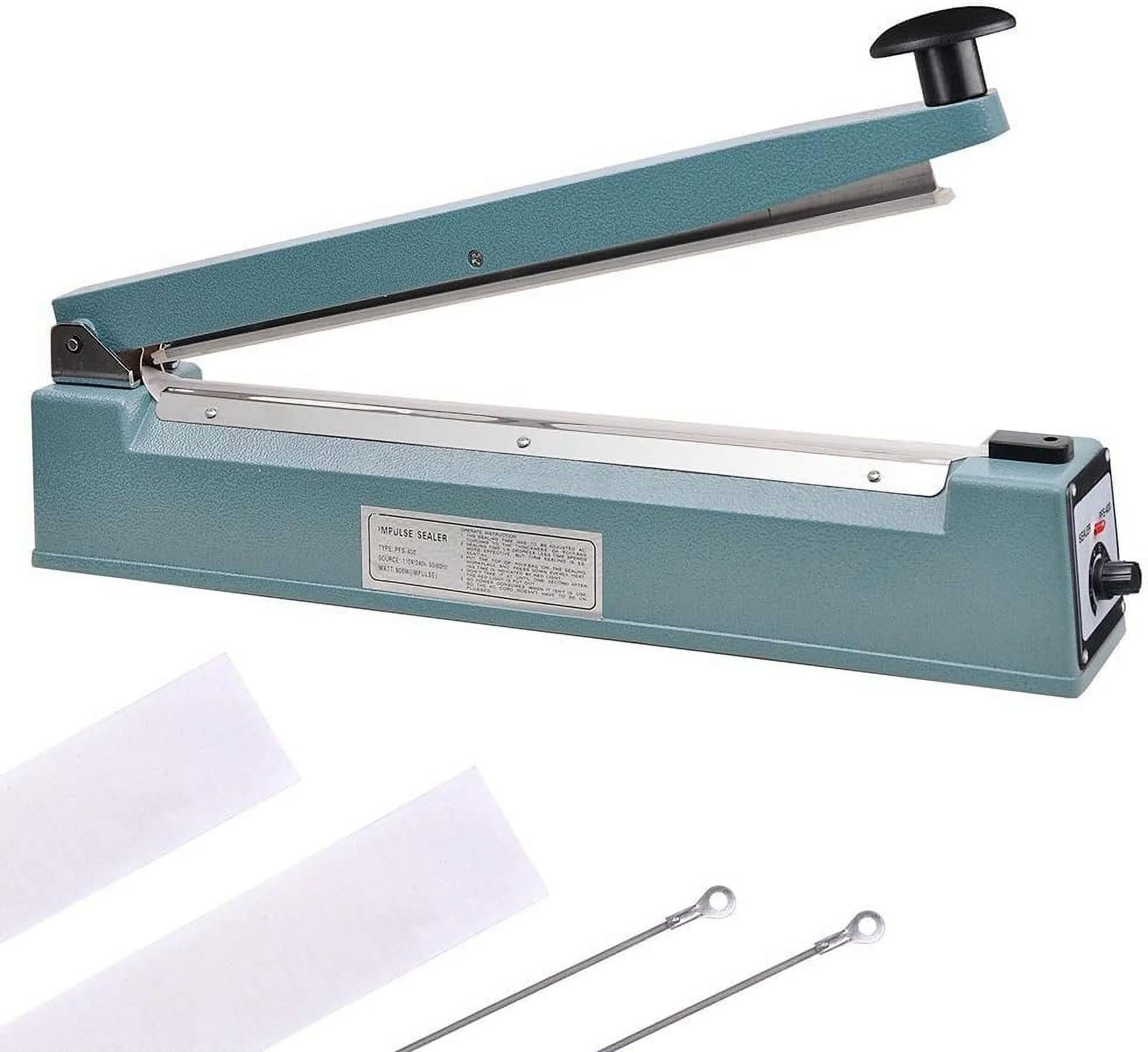 Hand Impulse Sealer Heat Seal Machine Sealing With Grip And Teflon 16