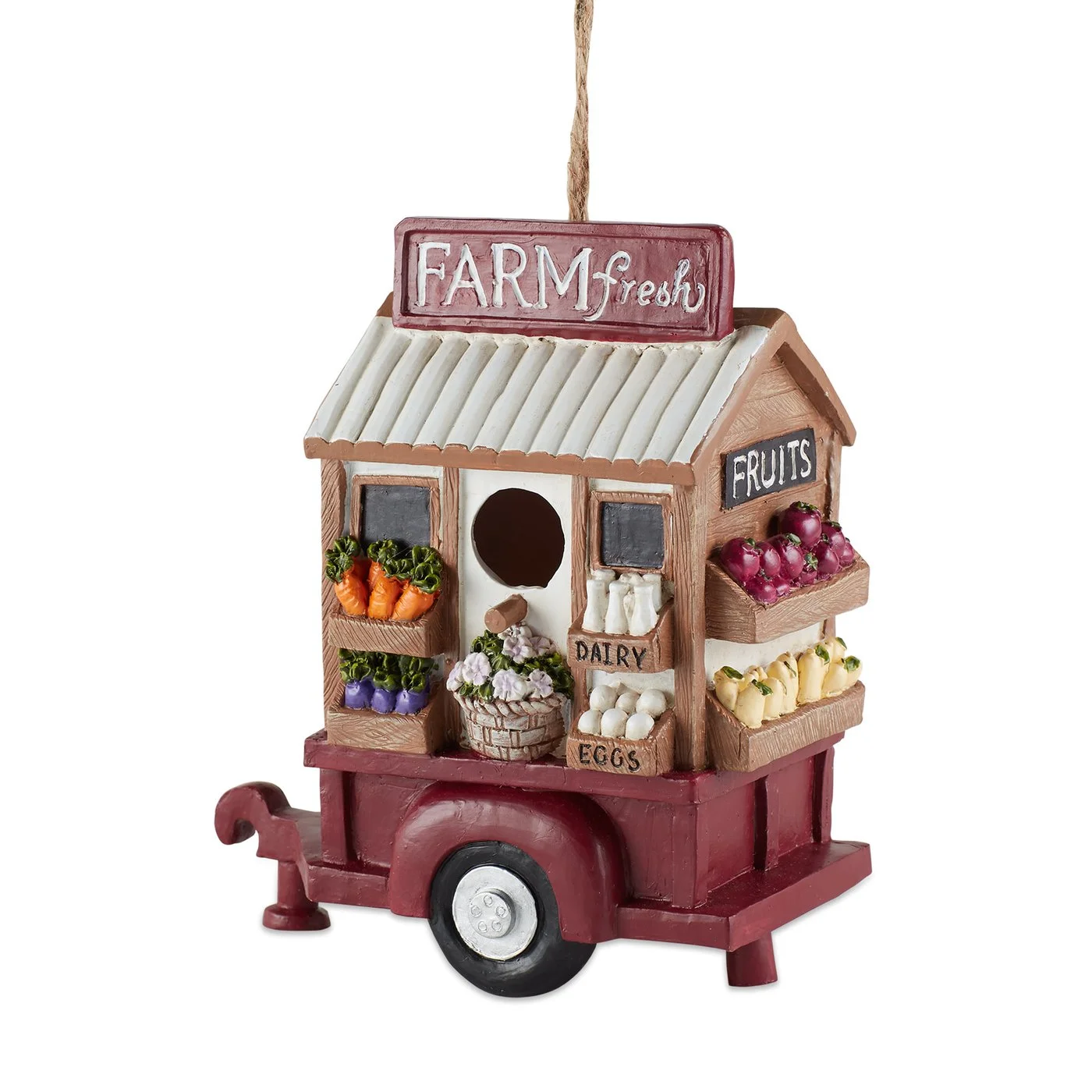 Farm Stand Polyresin Birdhouse