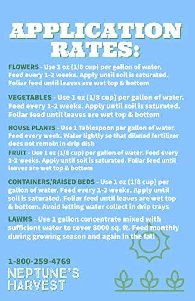 Neptune's Harvest Fish & Seaweed Fertilizer 2-3-1, 18 Ounce