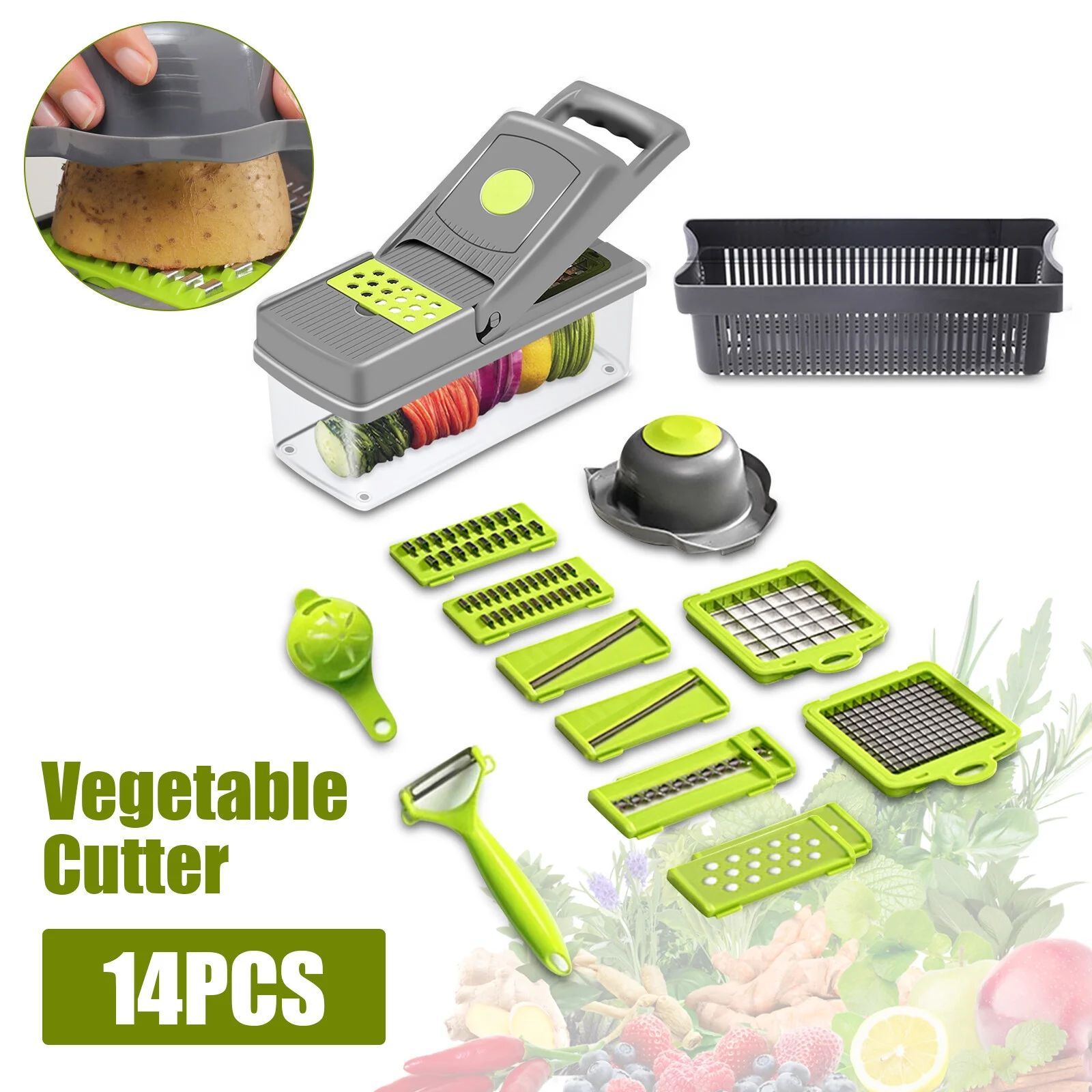 Junjuntian 14-piece vegetable cutter set