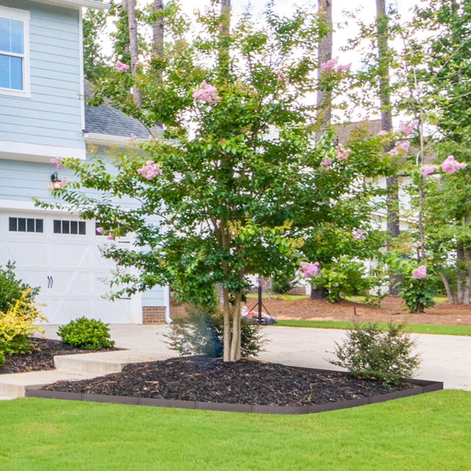 SKYSHALO Steel Landscape Edging 5-pack Steel Garden Edging Borders 39