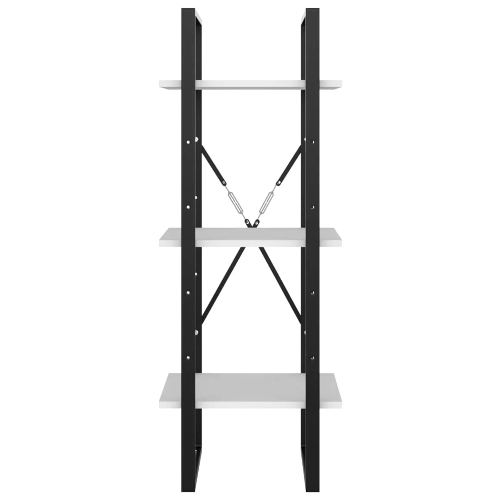 Aibecy 3-Tier Book Cabinet White 15.7