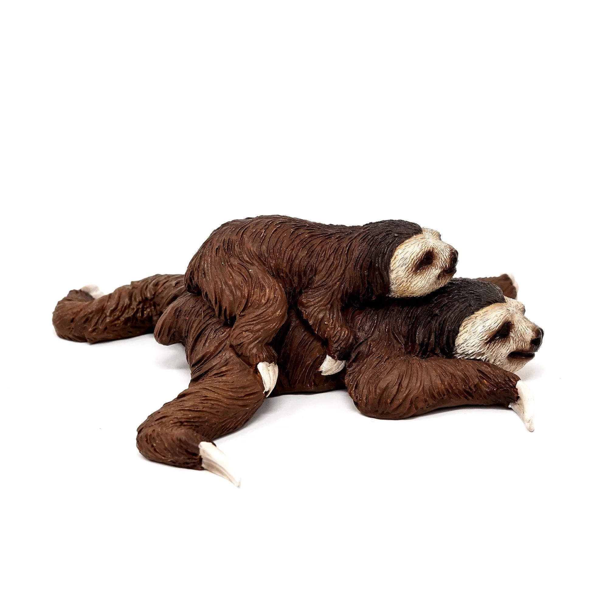 Sleeping Mama Sloth and Baby, Mini Sloth, Miniature Sloth, Terrarium Sloth, Sloth Mama And Baby, Fairy Garden