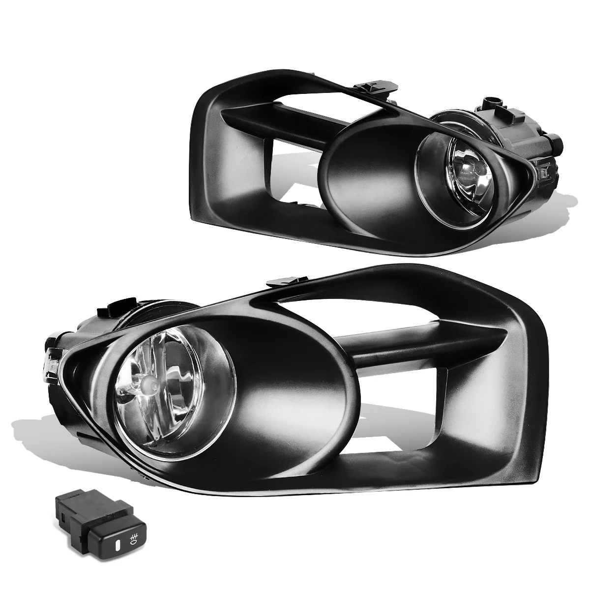 DNA Motoring FL-ZTL-194-CH For 2011 to 2014 Nissan Murano Z50 Pair Front Bumper Driving Fog Light Lamp+Switch Clear Lens 12 13