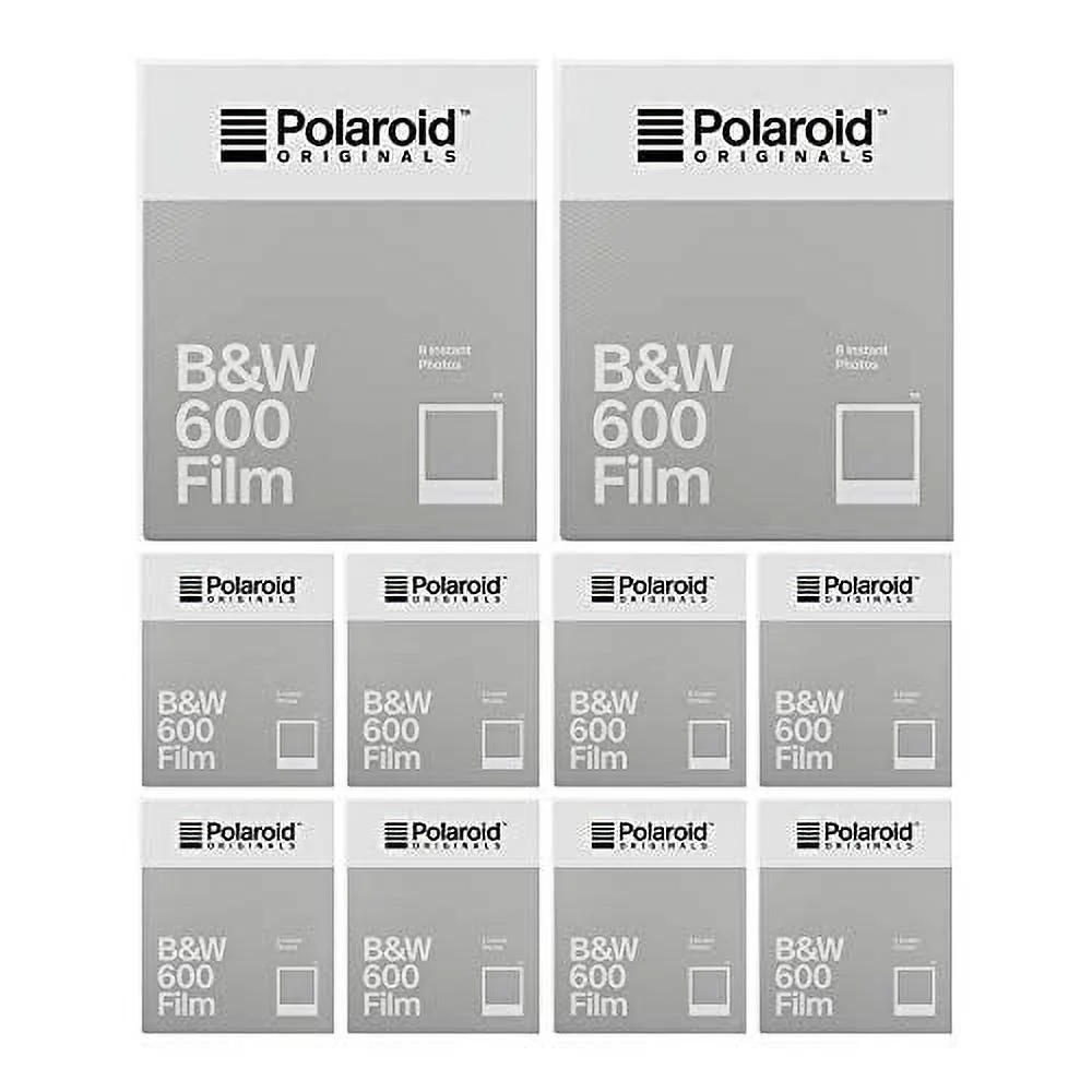 Polaroid Originals Classic B&W Instant Film for 600 Cameras (80 Exposures)