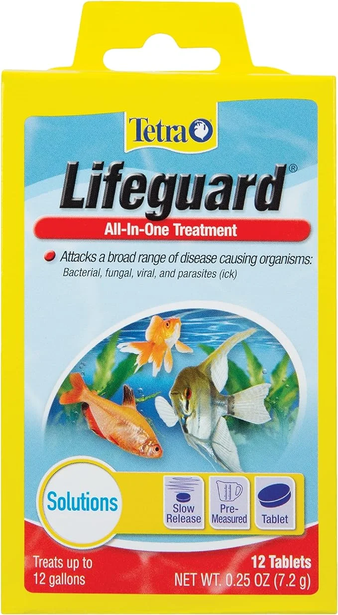 Tetra Lifeguard All-In-One Treatment for Aquariums, 12-Count,YELLOW