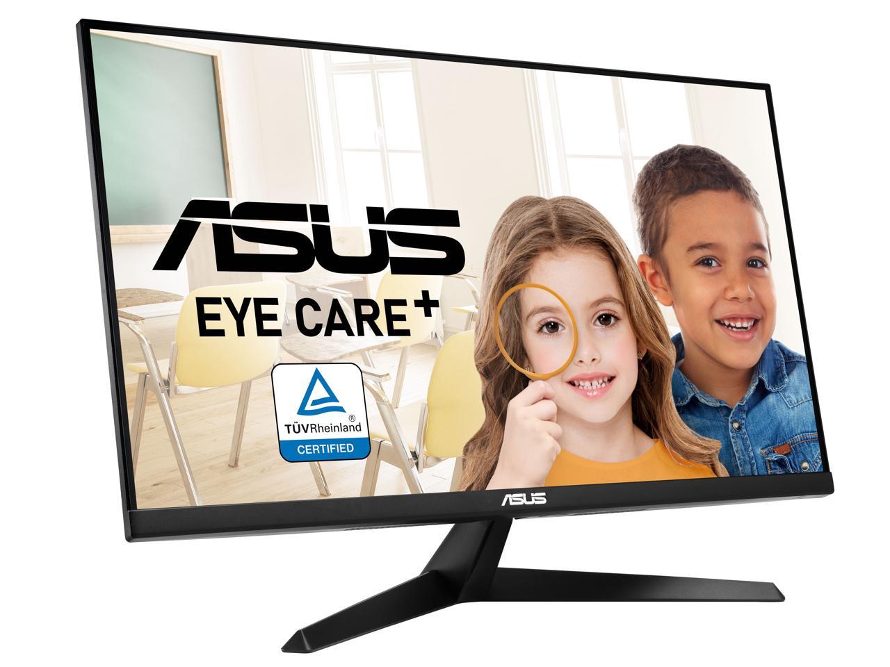 ASUS 27? 4K Eye Care Monitor (VY27UQ) - UHD (3840 x 2160), IPS, HDR10, Adaptive Sync, Eye Care Plus, Display Port, HDMI, Speaker, DisplayWidget, Blue Light Filter, Flicker Free, 3yr Warranty