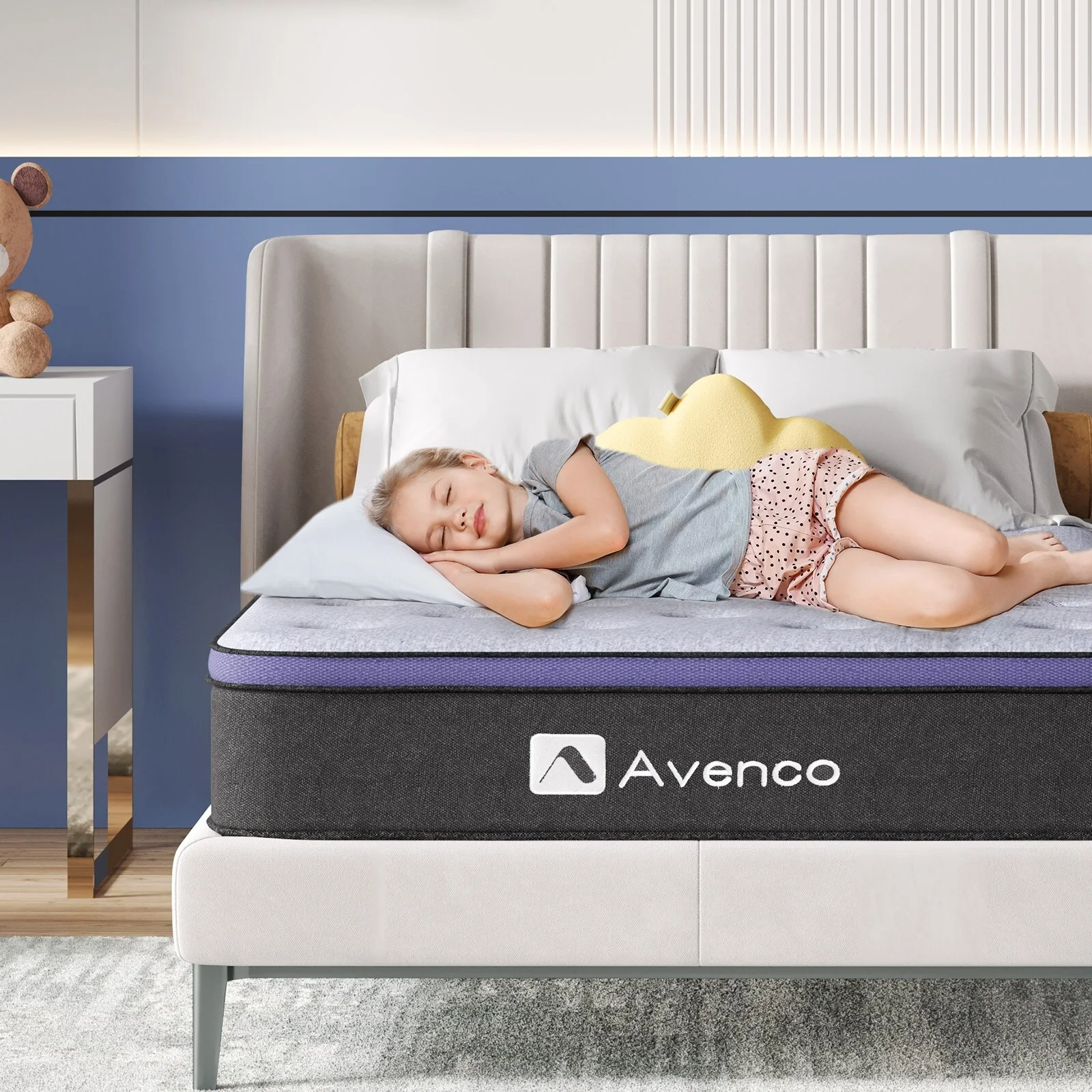 Avenco  12 Inch Medium Firm Hybrid Mattress Mattress in a Box Full