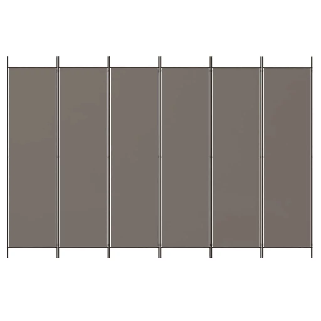 Anself 6-Panel Room Divider Anthracite 118.1