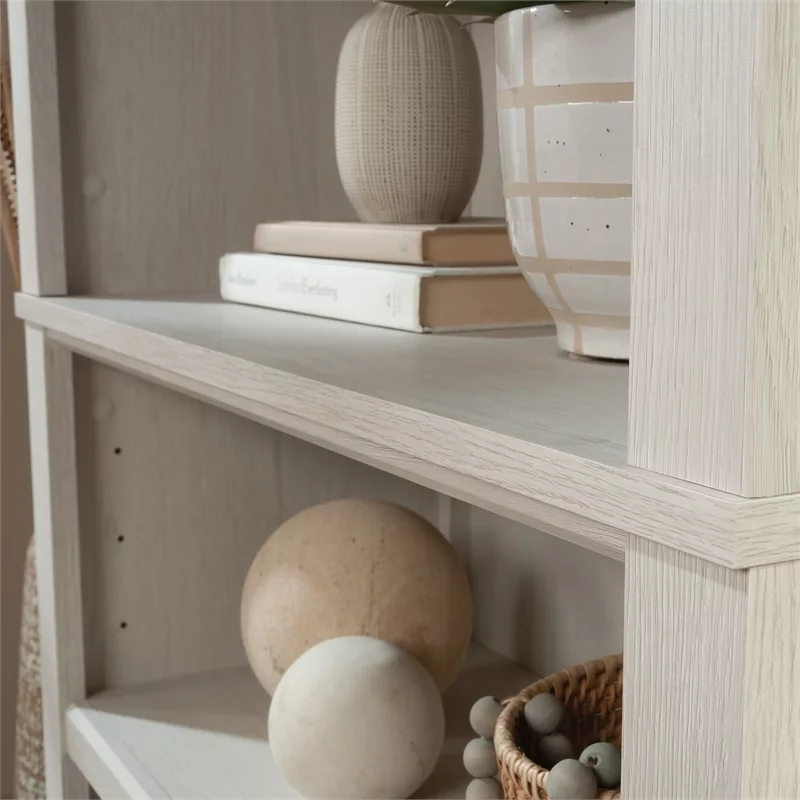 Sauder Larkin Ledge Engineered Wood 5-Shelf Bookcase in Glacier Oak