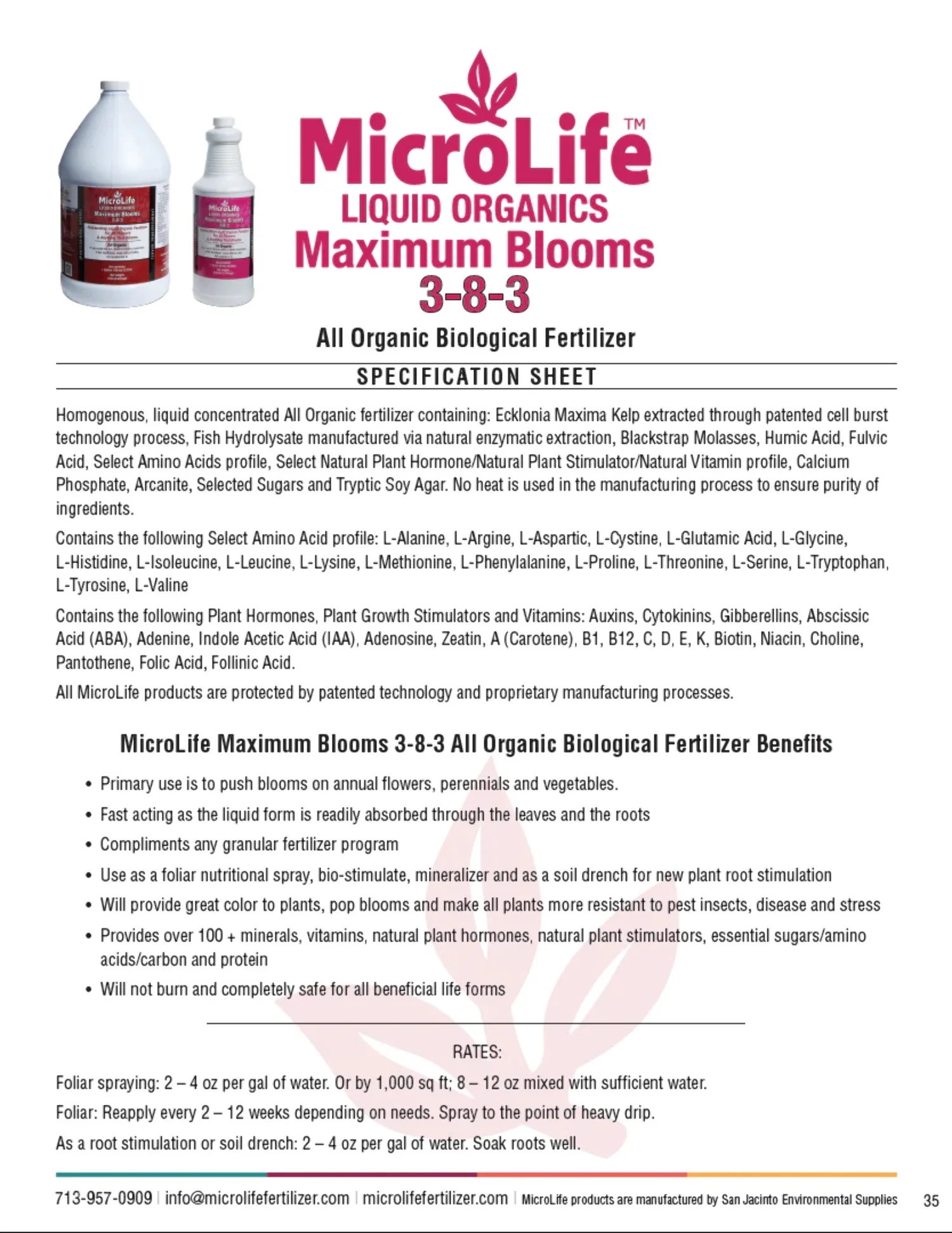 MicroLife Maximum Blooms 3-8-3 | 1 Quart