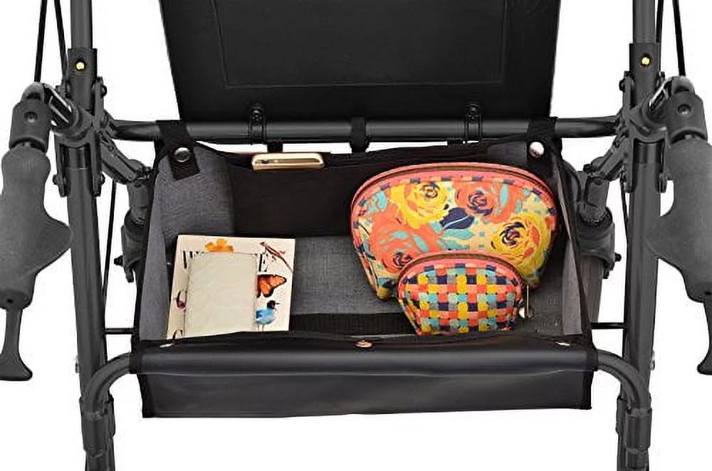 NOVA Medical Products 20 Zoom Rolling Walker, Black