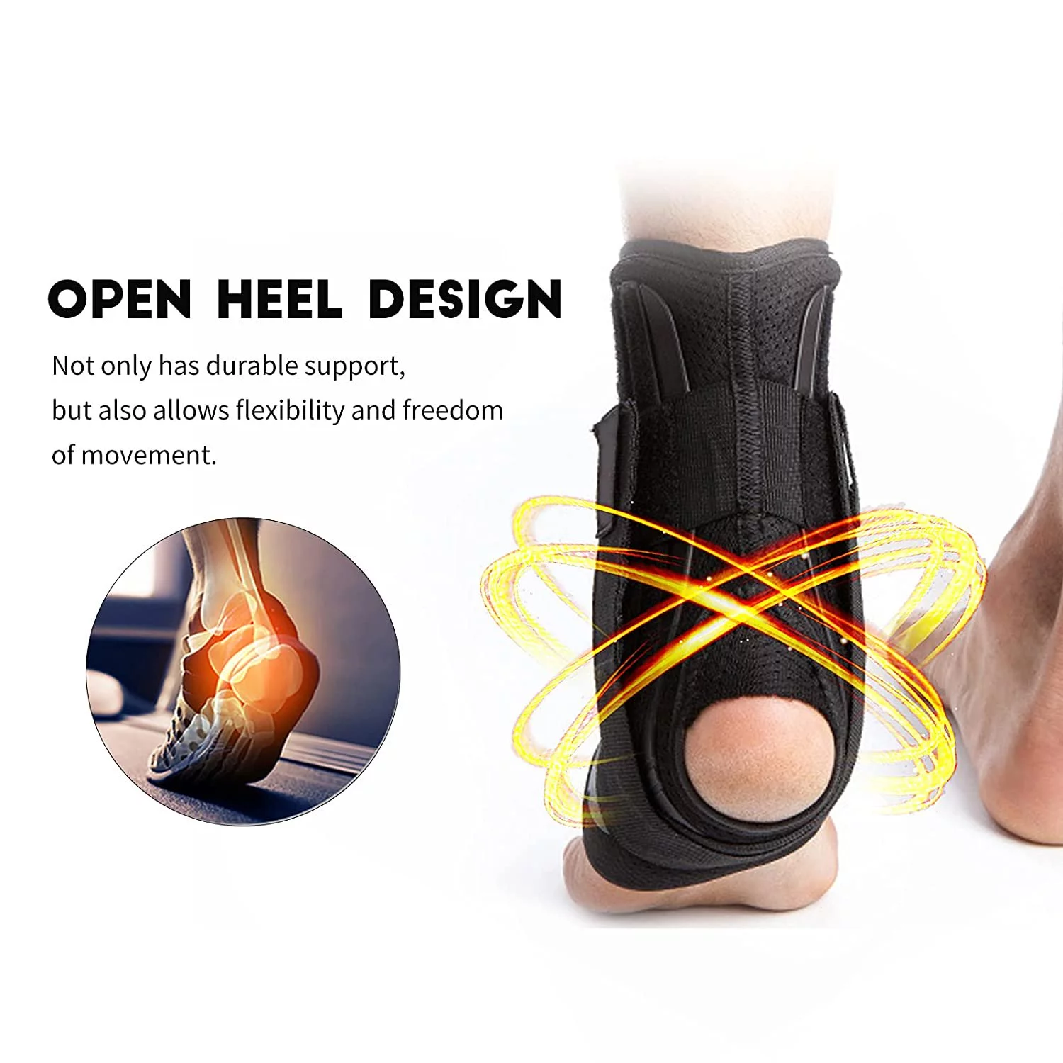 Adjustable Ankle Foot Brace Orthosis Equipment Afo With Plastic For Ankle Sprain Farcture Rehabilitation Tool