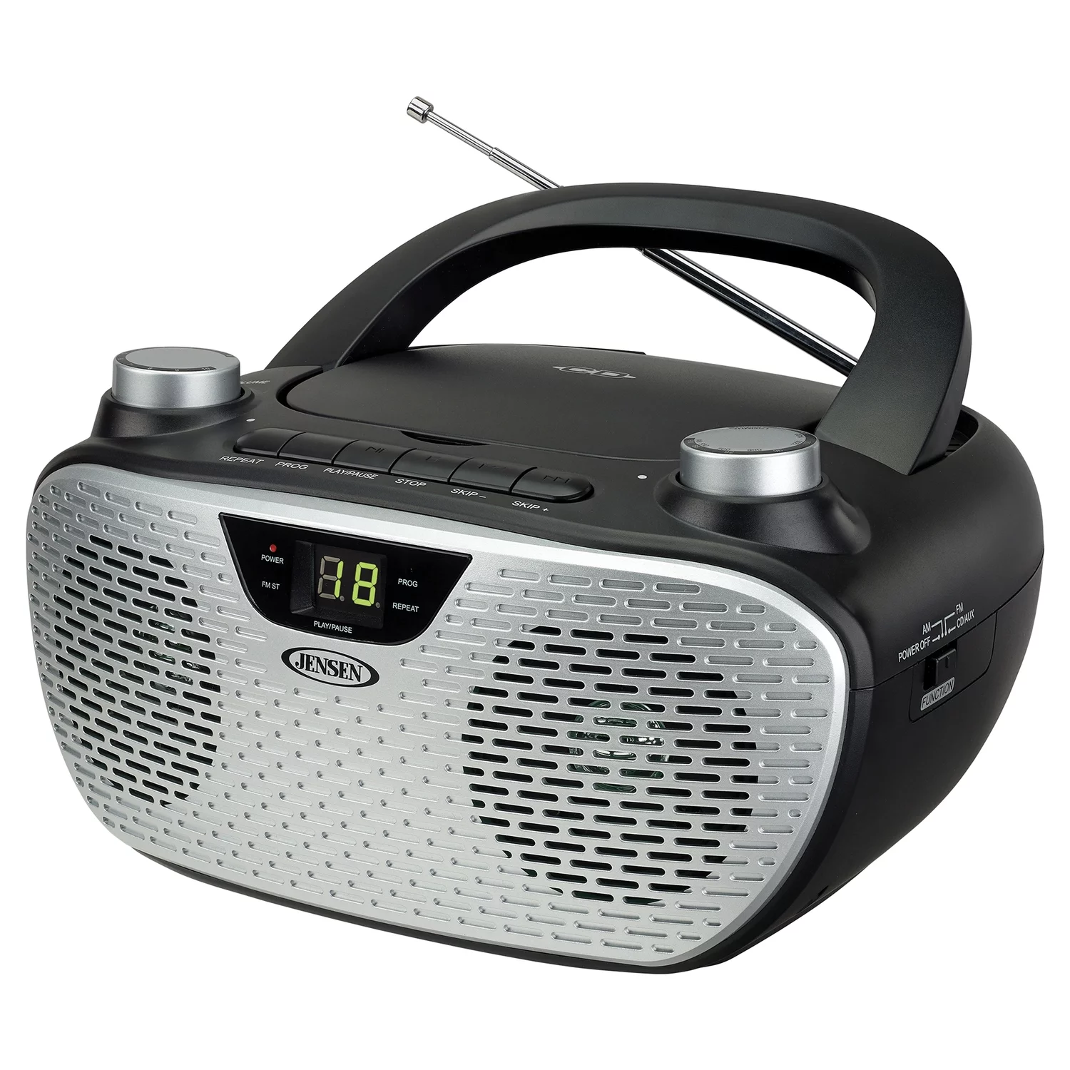 Jensen Bluetooth MP3 Boombox, Black, CD-485-BK