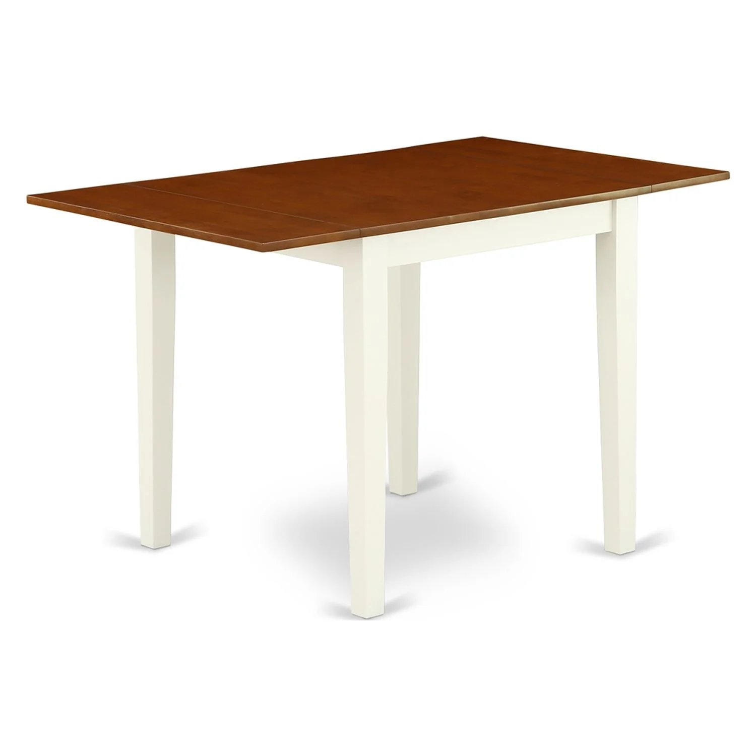 HomeStock Medieval Majesty Modern Dining Table Set Pcs- 4 Excellent Wood Dining Chairs And A Stunning Kitchen Table - Cherry Finish Hardwood Chair Seat And Table Top - Buttermilk Finish