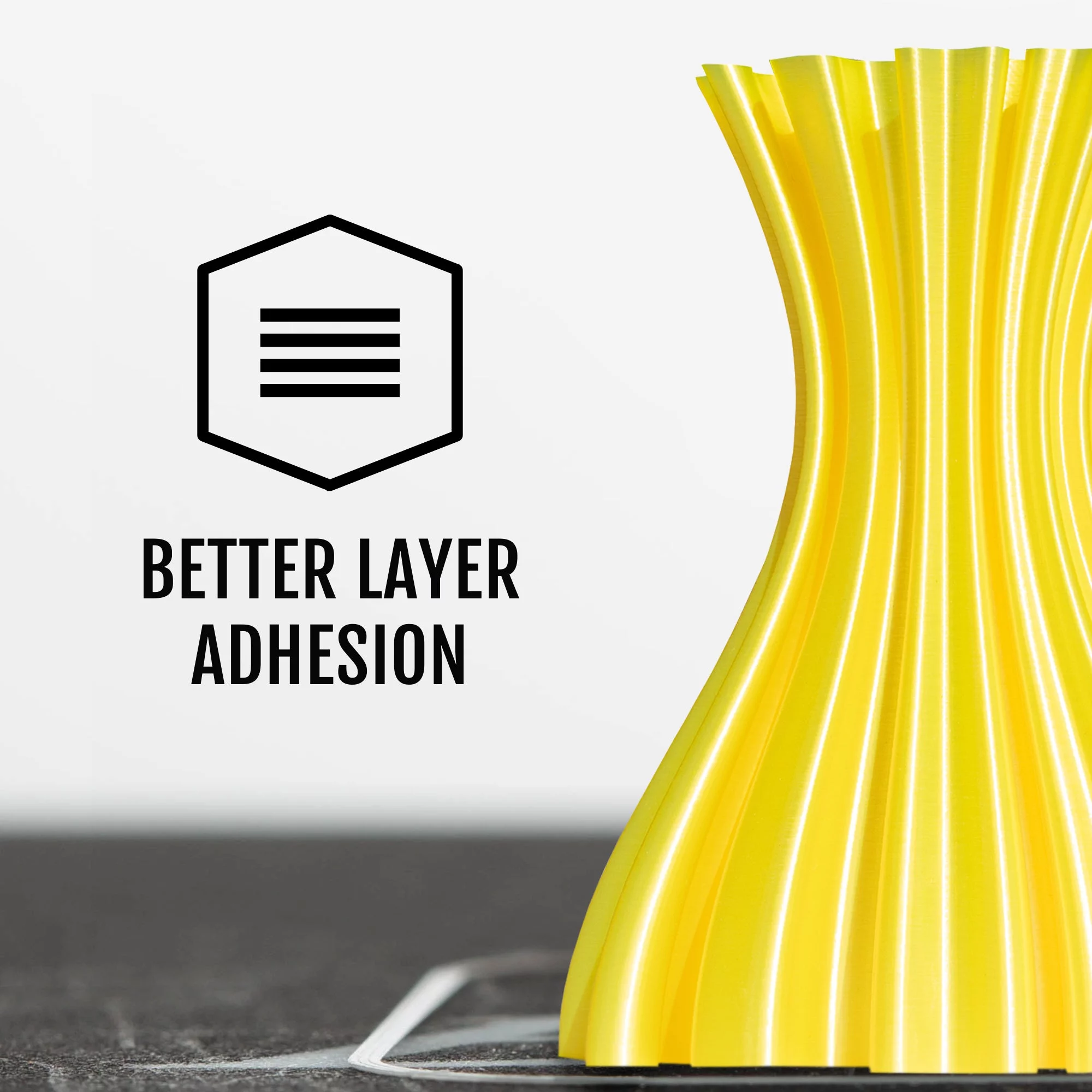 HATCHBOX Metallic Finish PLA 3D Printer Filament, Dimensional Accuracy +/- 0.03 mm, 1 kg Spool, 1.75 mm, Yellow