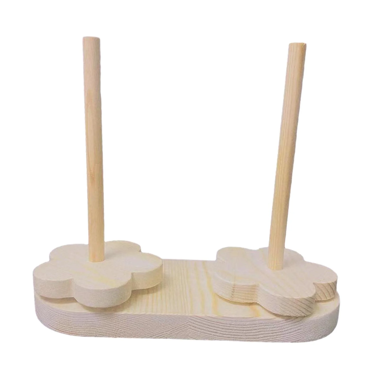 Yarn Holder,Double Yarn Ball Holder Dispenser Crocheting,Wood Yarn Holder Stand Spindle Sewing Tool Rack,Yarn Rolling Holder Prevent Thread Tangling,Embroidery Thread Storage Stand Rack