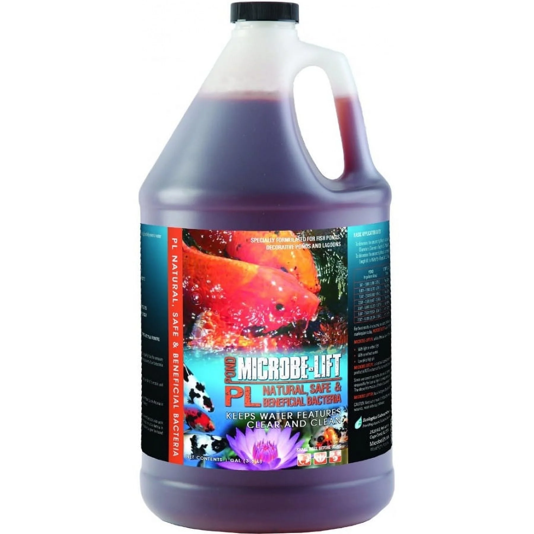 Microbe Lift PL Beneficial Bacteria for Ponds 1 Gallon (Treats 80,000 Gallons) Pack of 2